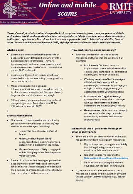 Digital harms and minorities: Evaluating guidelines – RMIT Digital ...